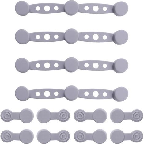 Boucle magnétique en silicone pour friteuse à air chaud, clip en silicone résistant à la chaleur pour friteuse à air chaud (4 pièces grises) 4 pièces grises (1/5)