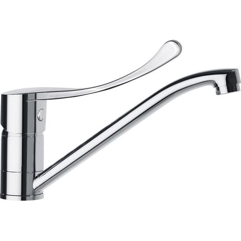 Mitigeur d’évier avec manette ergonomique - Titanium - 1899KMED02 - Ramon Soler - Finition : chromée (1/2)