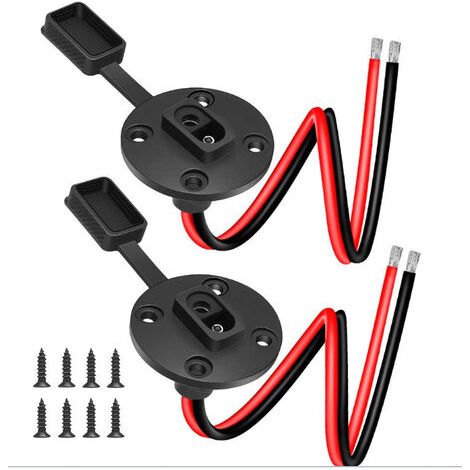 BUNTHAUS Connecteurs Solaires SAE 12AWG Câble SAE Résistant Aux Intempéries Déconnexion Rapide Montage de Panneaux Solaires pour Moto/Générateur Solaire... (2 Pièces) (1/5)