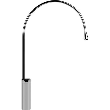 Gessi Goccia caño de lavabo versión alta, sin desagüe, 387 mm de