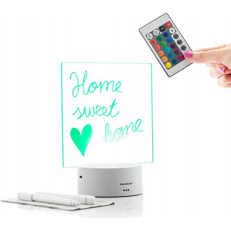 Pannello messaggi a LED con telecomando InnovaGOods Lemo notes multicolore (1/5)