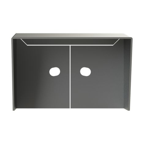 Visière 1 module saillie aluminium 2TMA130160A0009 ABB 41383RH