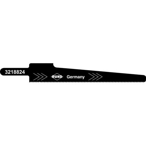 Lame per seghetto alternativo RUKO, confezione da 5, acciaio ultrarapido, 96 mm (passo 1 mm)