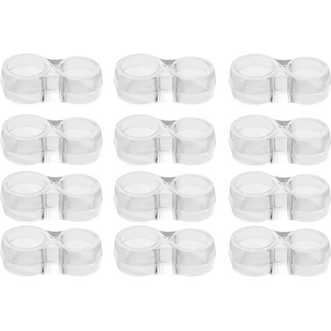 Protection poignee porte - lot de 12 protège poignée porte double transparents et protege mur pour poignée de fenêtre pour protéger contre les marques (1/5)