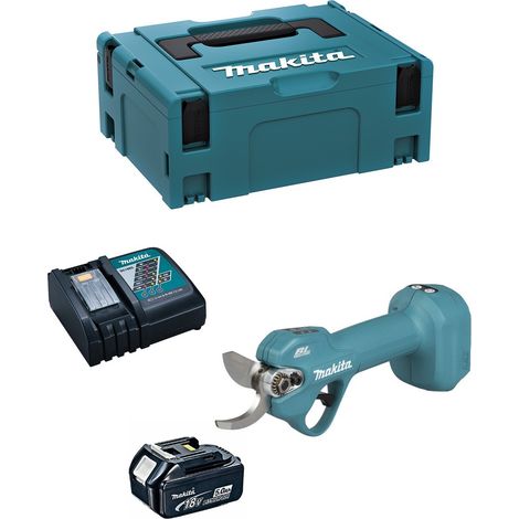 Tijeras de poda MAKITA DUP181RT1J (1 x 5,0 Ah + DC18RC + MAKPAC 2) (1/5)