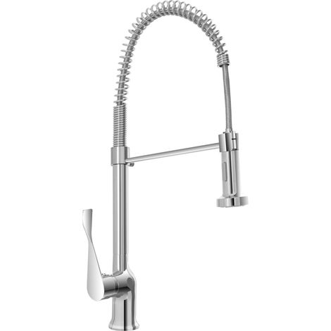 Exagonshop Rubinetto lavello Cucina 2 jet orientabile Cromo (1/2)
