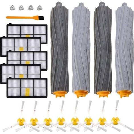 Pièces de rechange pour iRobot Roomba , 960 980 895 880 870 871 etc , Kit de Pièces de Rechange Brosse 800/900 Séries pour Aspirateur iRobot Roomba de (5+8+4) (1/4)