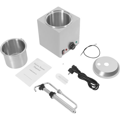 Distributeur de Sauce, Acier Inoxydable, Contrôle de Température Ajustable, 1L, Argent (1/2)