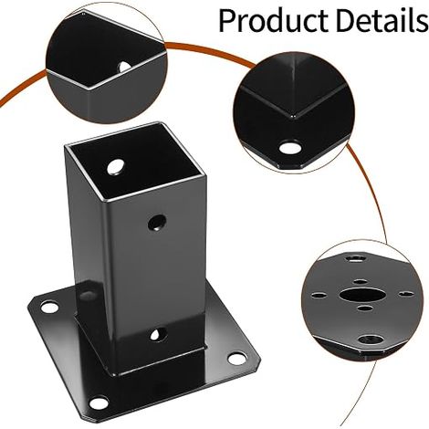 Support Poteau Bois 60x60 mm (1/3)
