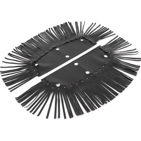 Fundas y flecos universales de poliuretano para pedales de motocicleta, 2 piezas, color negro - Material de poliuretano, dimensiones de 320 mm, diseño elegante, accesorios para personalización de moto (1/5)