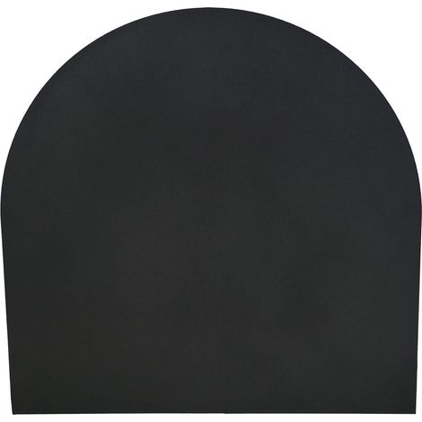 pedana salvapavimento per stufa in acciaio nero cm 60x80 spessore 2 mm (1/5)