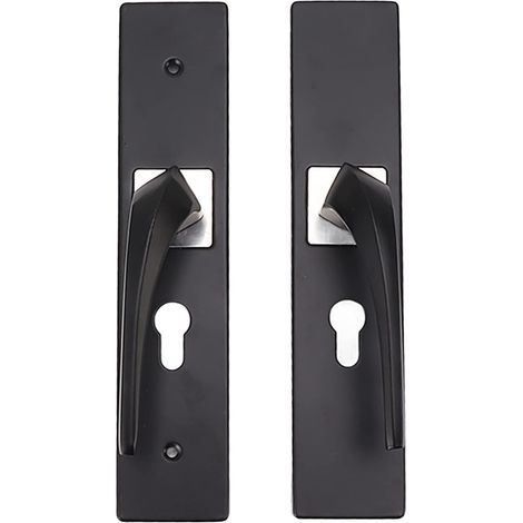 Poignée de Porte en Aluminium, Serrure, 35-45mm D'épaisseur, pour (1/5)