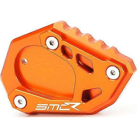 Seitenständerverlängerung mit Logo für KTM 690 SMC R (2020–2022) – orange – SMC R-Logo