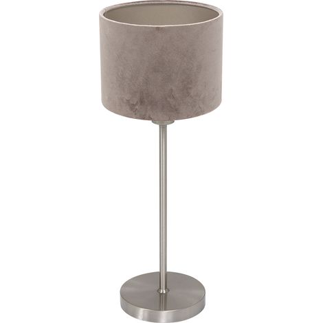 Mexlite - lámpara de mesa - Noor - acero plateado - metal textil