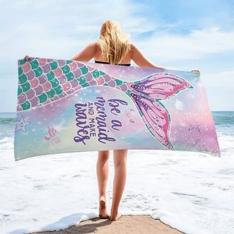 Serviette de plage serviette de sport serviette de bain de plage - 75x150cm (1/4)