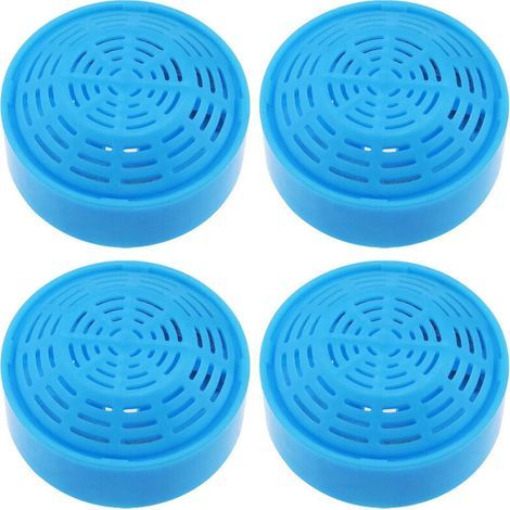 Lot de 4 filtres pour fontaine à chat : filtre de rechange pour fontaine à chat de 2 l, 4 filtres à charbon, filtre rond en acier inoxydable, pompe de rechange pour (1/5)