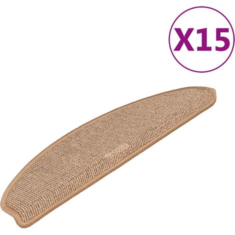 Maison Exclusive - Stufenmatten 15 Stk. 65x21x4 cm Hellbraun Halb