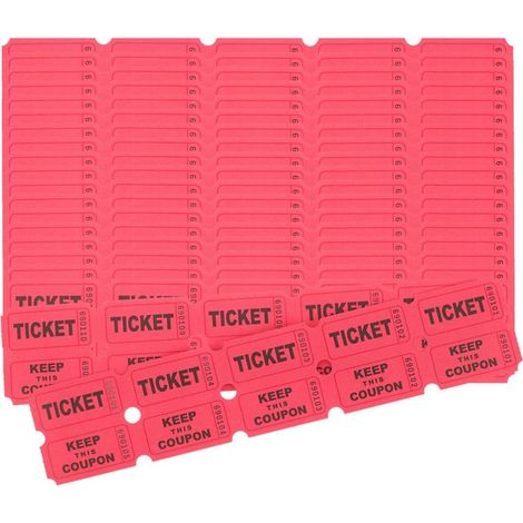 Packung mit 200 nummerierten Papier-Karnevalskarten mit einzigartigem Design für Feiern und Geburtstagspartys, universell einsetzbar für Spiele und Tombolas (1/5)