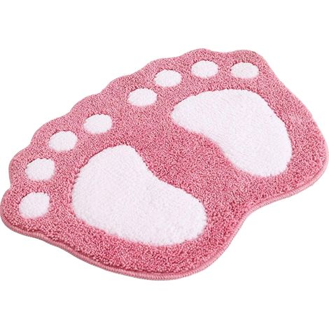 Tapis De Salle De Bain - Microfibre Absorbante - Dos En Fonte Chaude Anti-dérapant - Pour Douche Et Sol Humide - 1 Pièce (1/5)