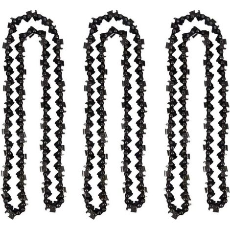Lot de 3 Chaîne de tronçonneuse de 50 cm 0.325" 1,5 mm 76 maillons d'entraînement - compatible avec Timberpro 62CC, Hyundai et autres (1/4)