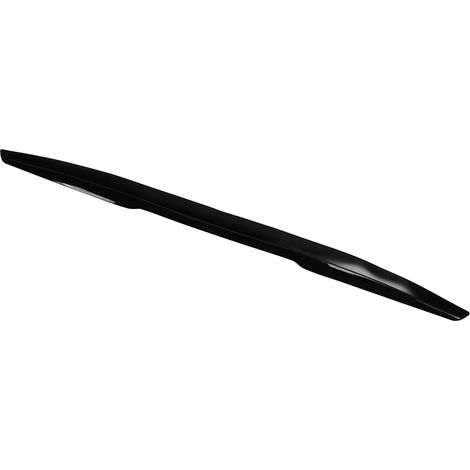 Becquet de coffre arrière en caoutchouc noir brillant anti-UV, aileron universel pour voiture, lèvre de spoiler de malle, résistant aux intempéries. (1/5)