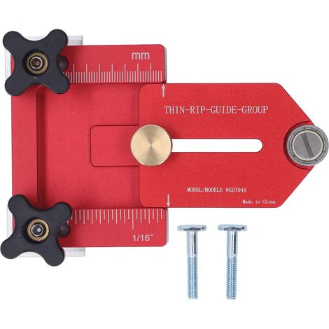 Guide Rail en Alliage d'Aluminium pour Scie sur Table, Gabarit de Coupe Fin pour Travail du Bois avec Rail en T (1/5)
