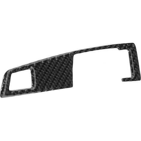 Cache de panneau de commande de levier de vitesse en fibre de carbone compatible avec F07/ F10/ F25/ F26 2009‑2016 LHDA (interrupteur unique) (1/5)