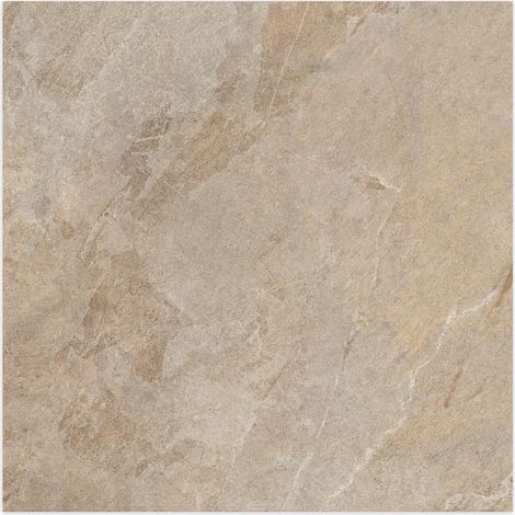 Carrelage effet Pierre Beige Brun 100x100x0,8 cm In&Out Serdano - Sol et mur intérieur et Sol extérieur (vendu par carton de 2 m²) - RO'MA CARRELAGE