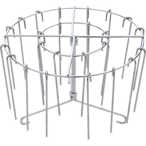 Grille de barbecue verticale suspendue pour friteuse à air en acier inoxydable, 12 broches (1/5)