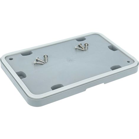 vhbw Tapa de repuesto compatible con Balay 3SC74300A/01, 3SC74300A/05, 3SC74300A/04, 3SC74300A/02 secadora - Incl. tornillos, gris