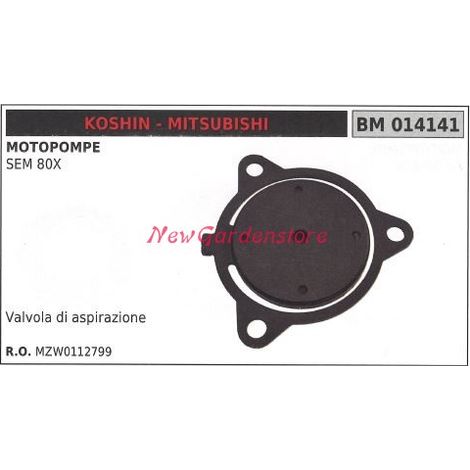 Valvola di aspirazione KOSHIN motopompa SEM 80X 014141