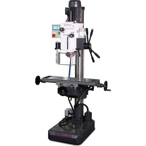 Perceuse-fraiseuse à colonne perçage jusqu'à ø32 mm CM4/M16 1,5 kW 400 V - Table croisée avance de perçage et lecture digitale sur 3 axes Optidrill DH40CTPED (1/2)