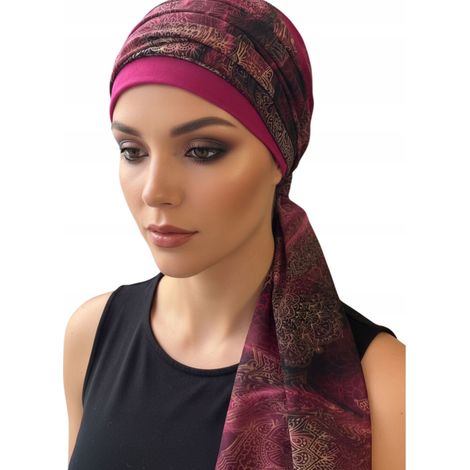Turban pour femme Wera 406-533, foulard pour le printemps et l'été, également adapté après une chimiothérapie. (1/5)