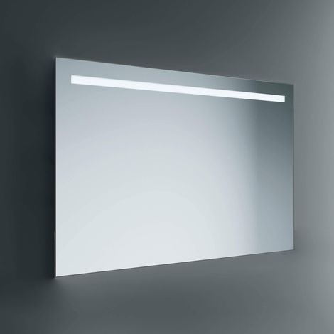 Lineabeta - LED-Spiegel Europa 120x80cm dimmbar mit schwarzem Rahmen