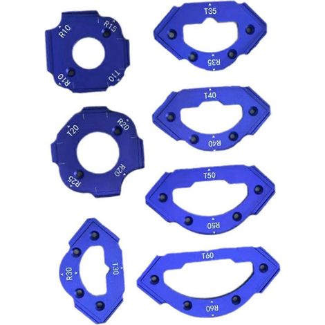 Gabarit de coupe d'angle intérieur/extérieur pour défonceuse électrique RT Gauge (1/5)
