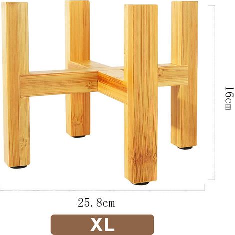 Support à bonsaï autoportant pour balcon, support en bois pour pot de fleurs avec pied, surface lisse, étagère moderne (1/5)