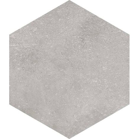 Vives Azulejos Y Gres – Carrelage effet ciment hexagonal 26.6x23cm gris mat – Application intérieure et extérieure – Boîte de 0.50 m2 (1/2)