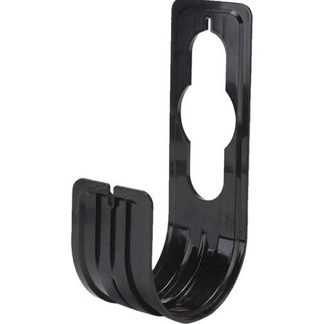 Support de tuyau d'arrosage métallique noir (1/5)
