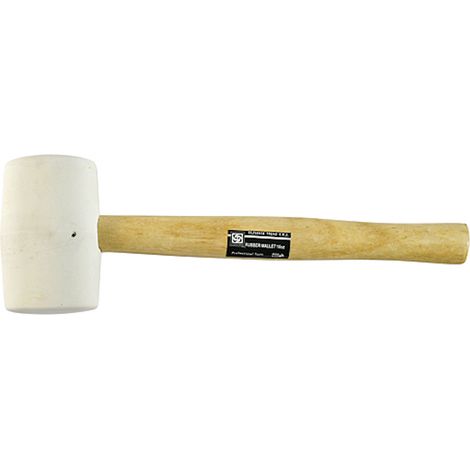 Hammer Strend Pro HM221 340 g, Gummihammer, WhiteHead, Holzgriff, Stiellänge 290mm