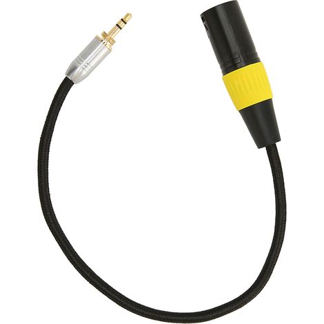 Câble adaptateur jack 3,5 mm mâle vers XLR plaqué or, silencieux et sans bruit, pour microphone, table de mixage et microphone sans fil (1/5)