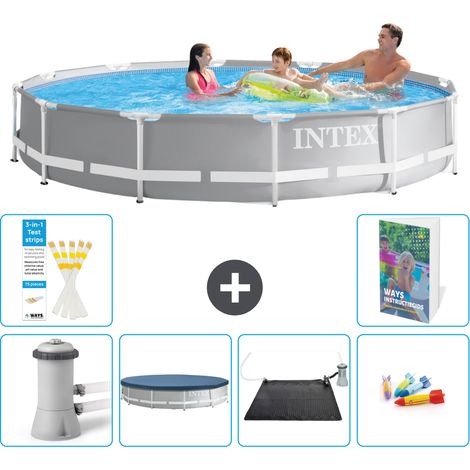 Prism Frame Pool Rund - 366x76 cm - 7-teilig S211