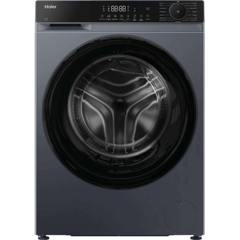 Haier X Series 5, Lavatrice Carica Frontale 9 KG, 25% più efficente della classe A, 1400 giri, Antracite, AI PowerDrive, Vapore, Wi-Fi, Smart AI, Super Fast 15', HW90-BP14357GUIT