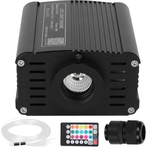Kit d'éclairage de plafond LED RGBW à fibre optique 16 W avec contrôle par application et câble à fibre optique de 2 m (1/5)