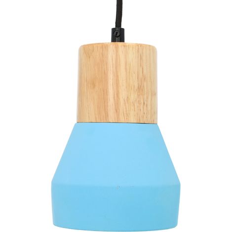 Jandei - Lámpara colgante cemento azul 15cm para bombilla E27