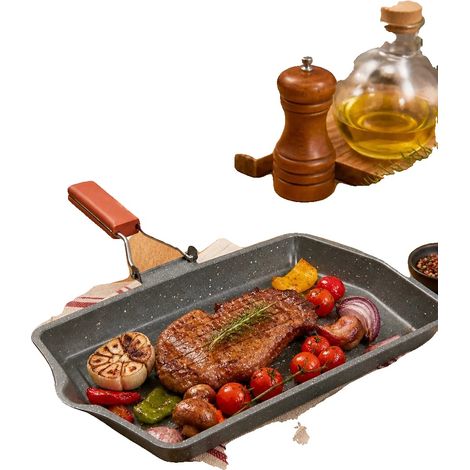 Teglia da forno, manico pieghevole ergonomico, distribuzione uniforme del calore, 22343 cm (1/2)