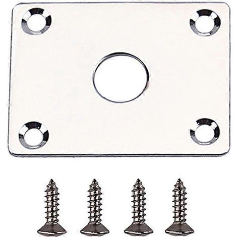 1 jeu de prises jack GT103 (argent) pour guitare et basse, sortie et entrée.-Silver (1/3)