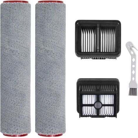 H12 Pro FlexReach Accessoires pour Dreame H12 Pro FlexReach,H15 Pro,H15 Mix,Mova M10 Aspirateur 5 Pièces de Rechange Kit D'accessoires Comprenant 2 Rouleaux de Brosse, 2 Filtres,1 Brosse de Nettoyage