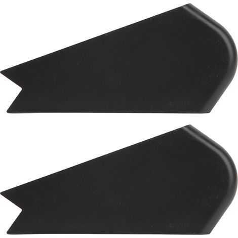 Couvercle d'angle coulissant pour camping-car, 2 pièces, garniture décorative résistante aux chocs, colorée, pour camping-cars, remorques, noir (1/5)
