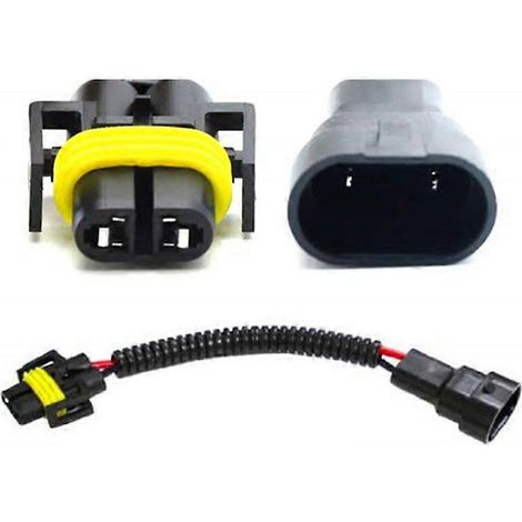Adaptateur pour douilles 9006 vers ampoules H11/H8, câble de conversion pour phares, connecteur à fil. (1/5)