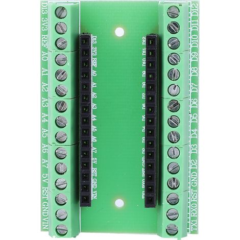 1 carte d'extension Shield Board V3.0 compatible avec contrôleur Nano, adaptateur de terminal vert (1/5)